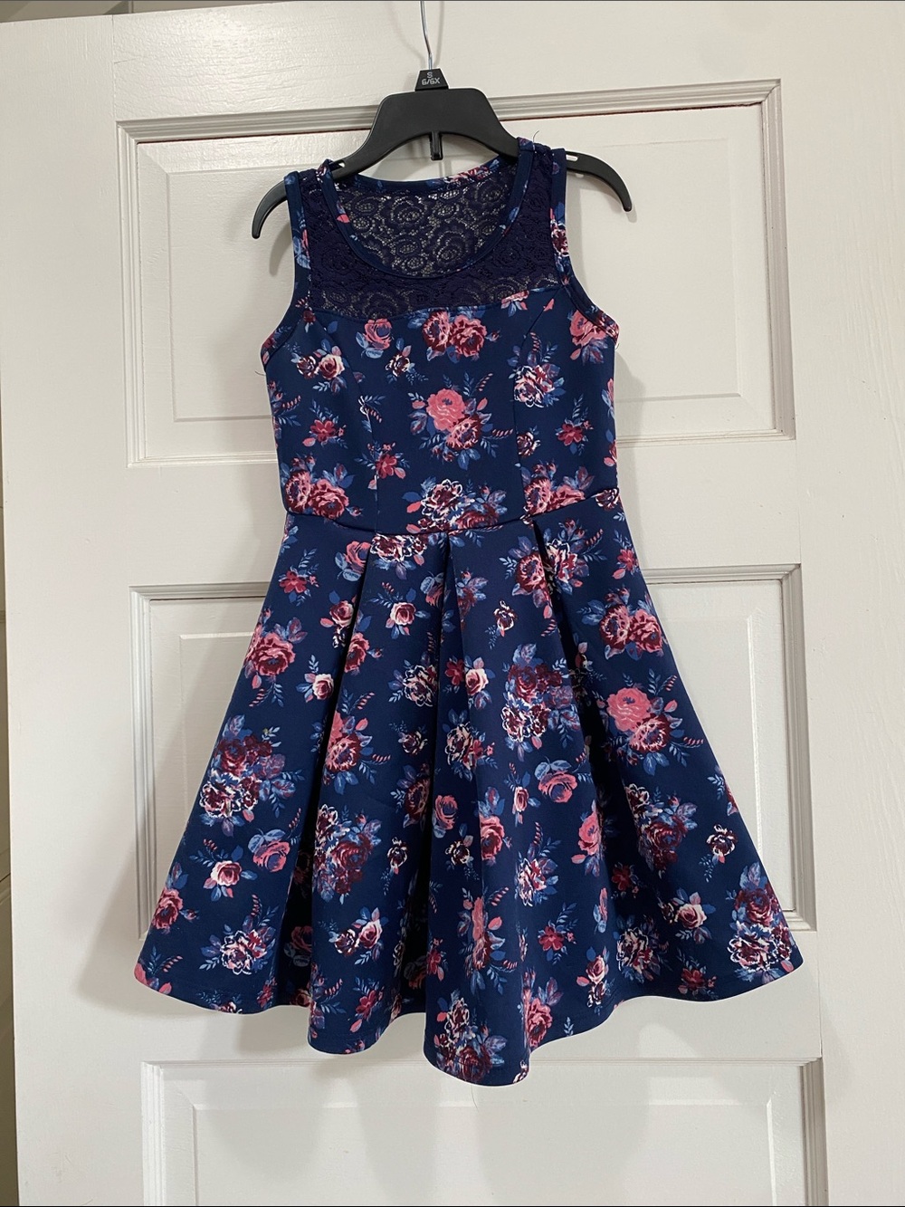 Floral and lace dress
